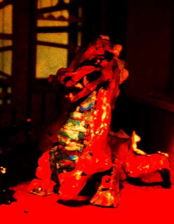 blood dragon sculpture